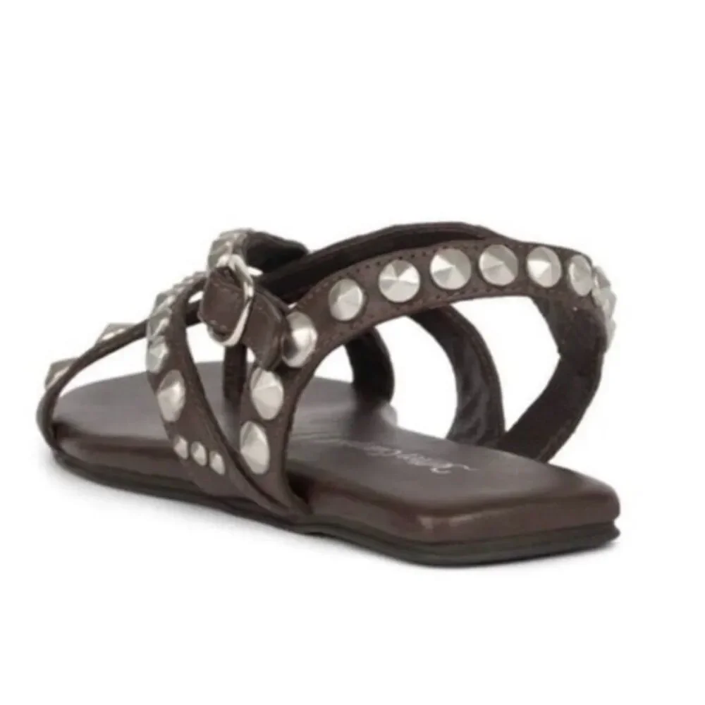 Anthropologie Women US 7 Jeffrey Campbell Sandals Brown NWOT